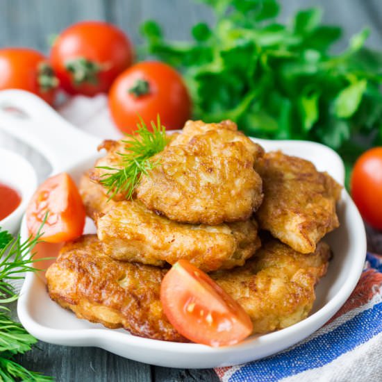Potato Coating Chicken Nuggets