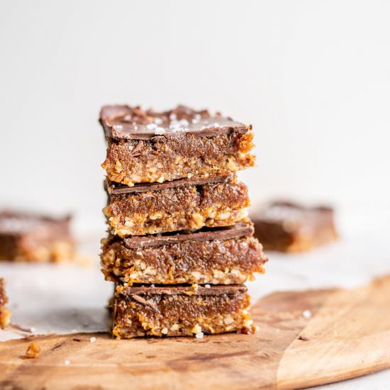 No-Bake Chocolate Caramel Bars