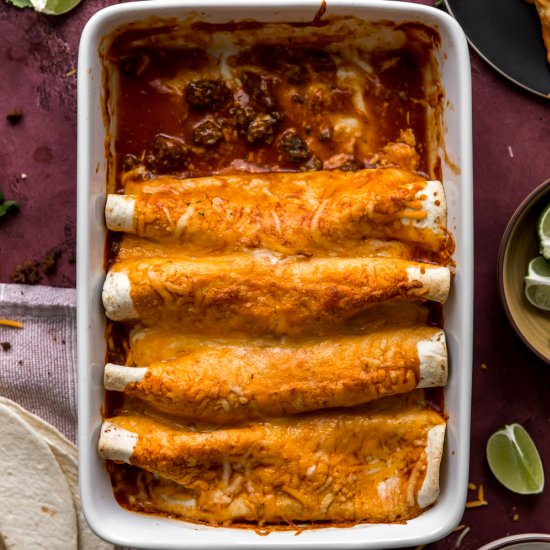 Simple Beef Enchiladas