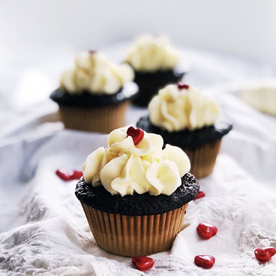 Bittersweet Valentines Cupcakes