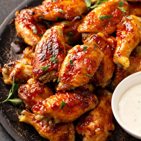 Caribbean Baked Chicken Wings