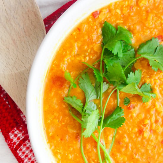 One-Pot Red Lentil Coconut Curry