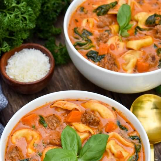 Creamy Tortellini Soup