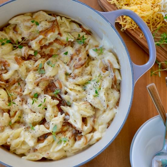 French Onion Mac and Cheese