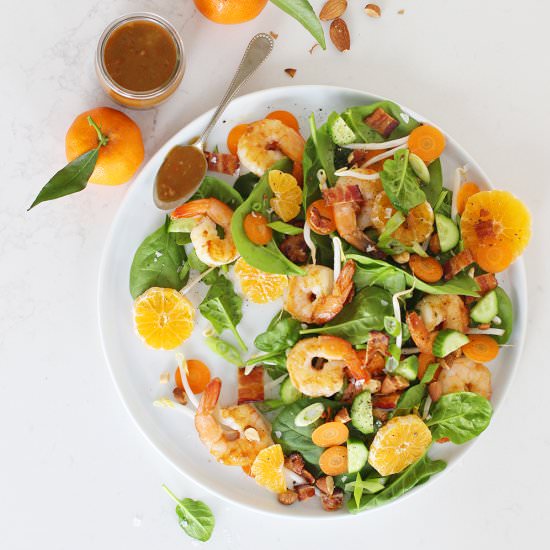 Marmalade Shrimp and Bacon Salad