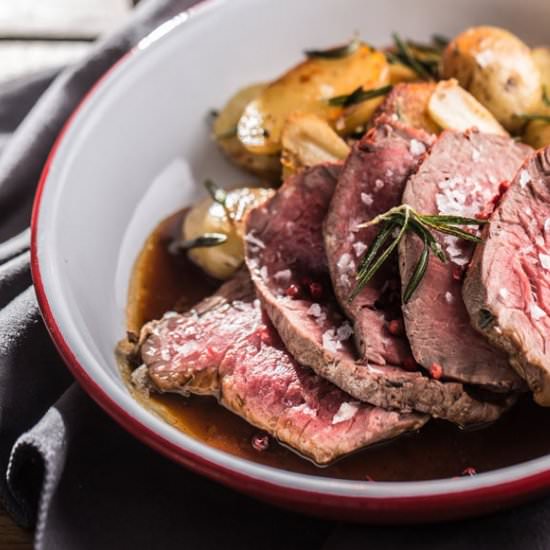 Steak with Mushroom Sauce