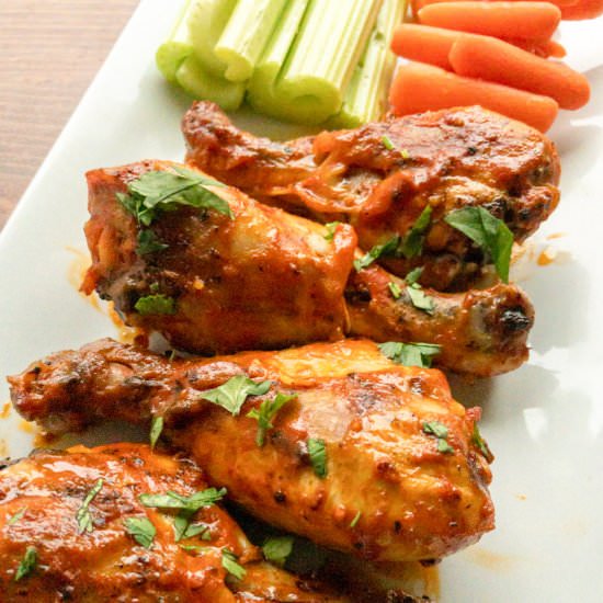 Buffalo Chicken Drumsticks Baked