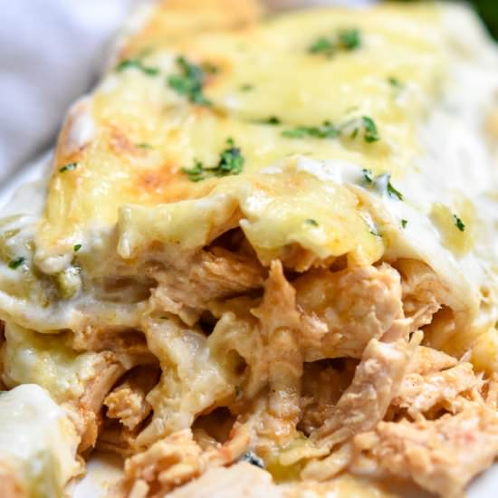 Sour Cream Chicken Enchiladas