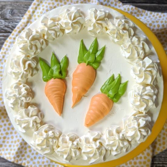 Carrot Cake with Walnuts and SMBC