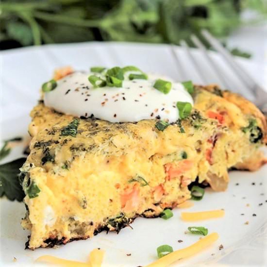 Smoked Salmon Frittata