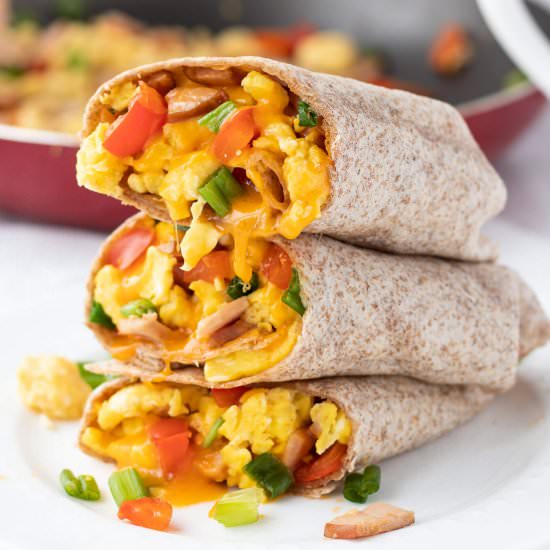 Healthy Breakfast Burritos