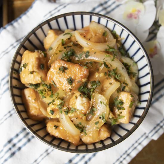 Salmon and Egg Donburi