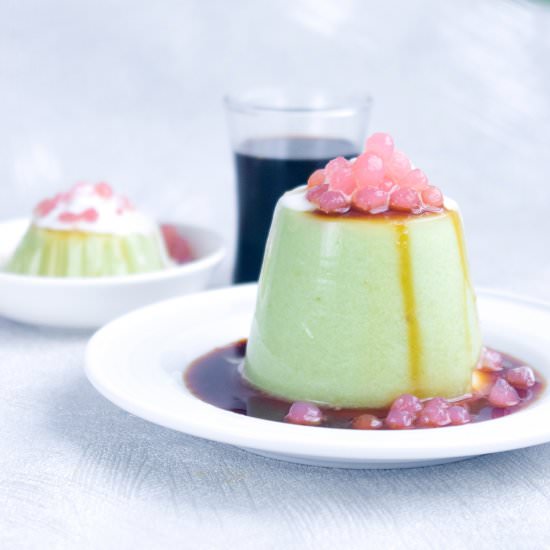 Avocado and Coconut Panna Cotta