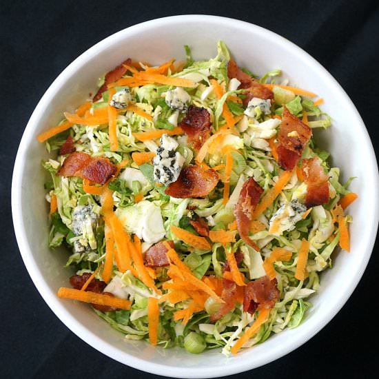 Brussel Sprout Slaw with Blue Cheese