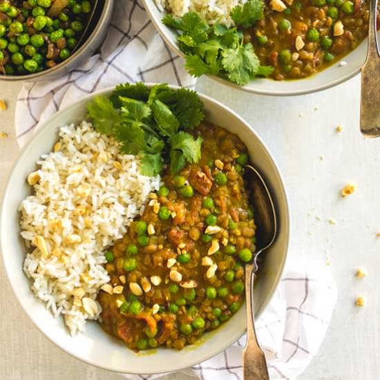 instant pot creamy lentil curry