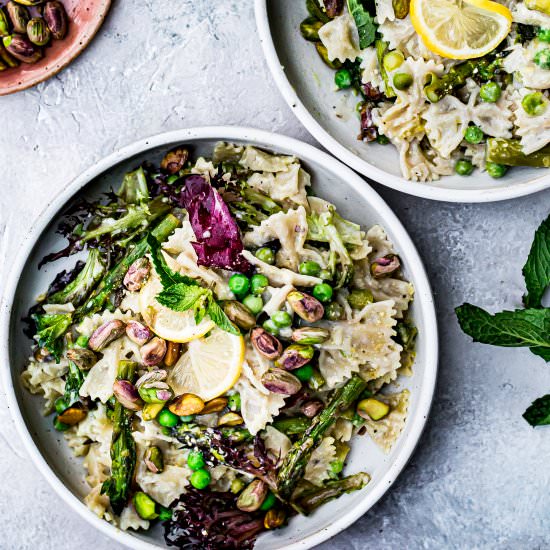 Creamy Lemon Pasta (GF + V)