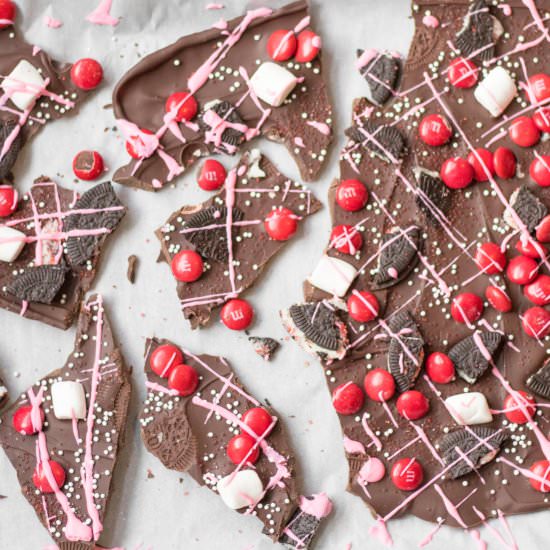 valentines day chocolate bark