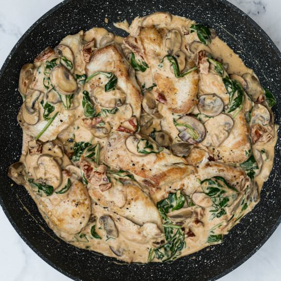 Creamy Parmesan Mushroom Chicken