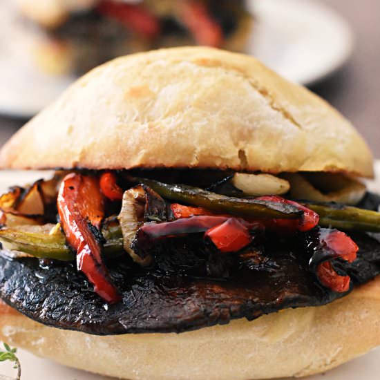 Marinated Portobello Burgers