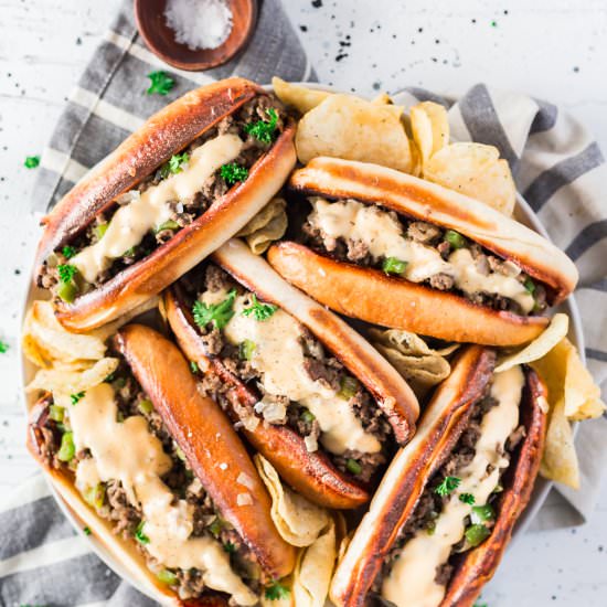 Philly Cheesesteak Sloppy Joes