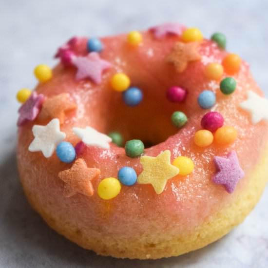 Rhubarb & Custard Doughnuts