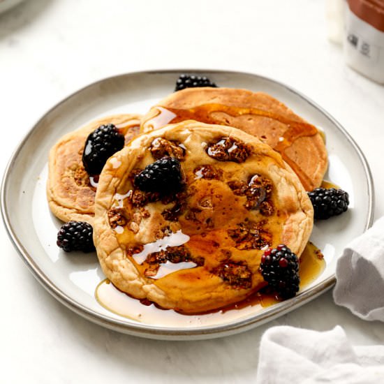 Gluten Free Granola Pancakes
