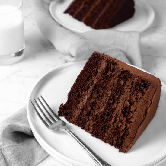 The Ultimate Dark Chocolate Cake