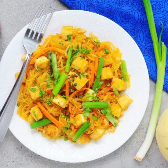 Vegan Spaghetti Squash Pad Thai