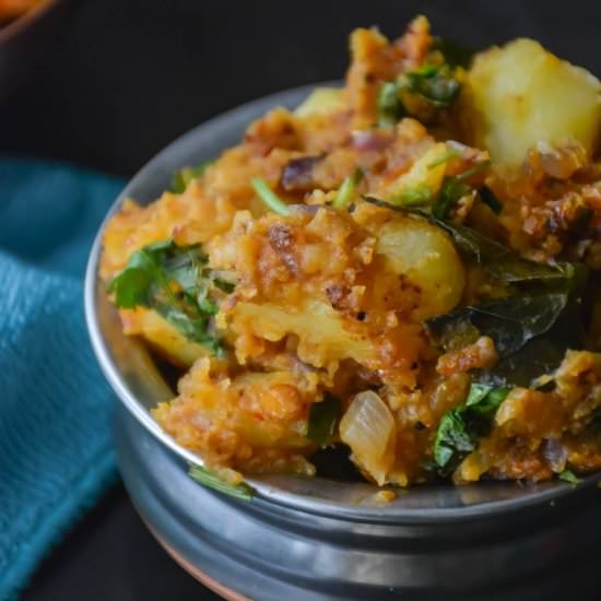 Spicy South Indian Potato Podimas