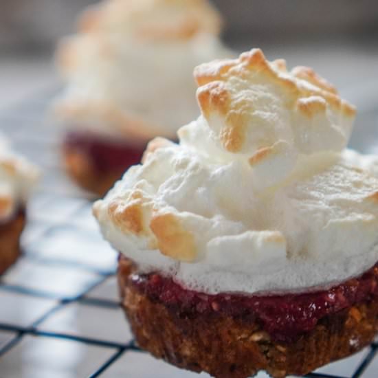 Cherry Almond Mini Meringues
