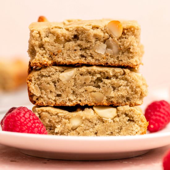Cashew Butter Vegan Blondies