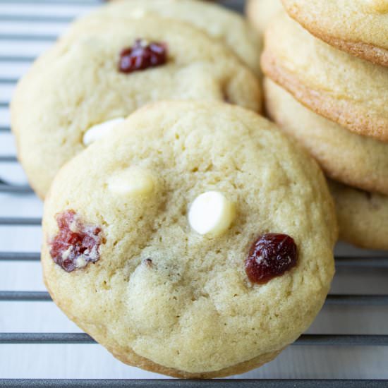 cranberry white chocolate cookies