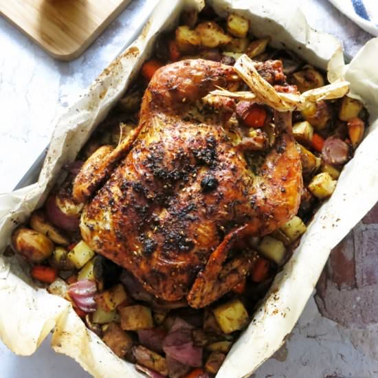 Za’atar and Lemon Roasted Chicken