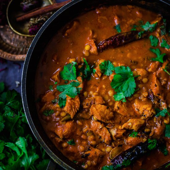 Chana Daal with chicken