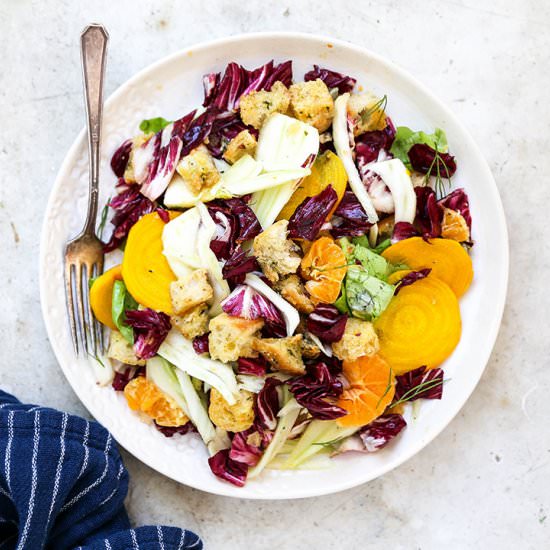 Winter Panzanella Salad