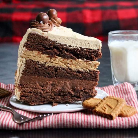 Nutella & Biscoff Brownie Torte