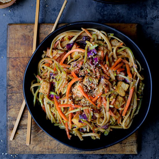 Thai Sesame Noodles with Tofu
