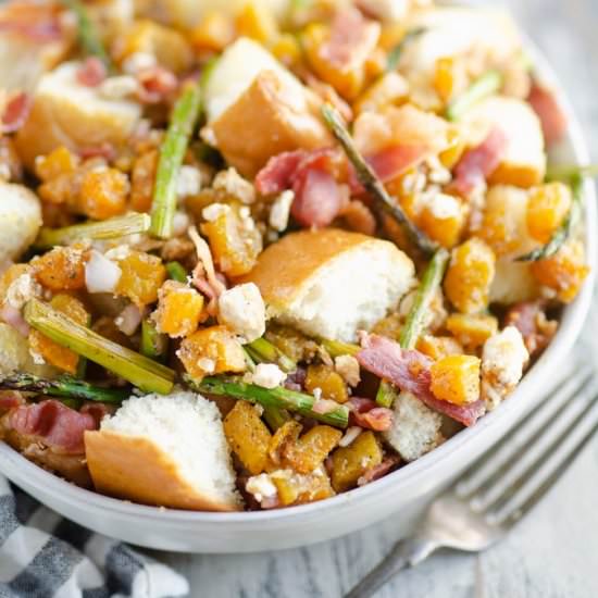 Butternut Squash Panzanella Salad