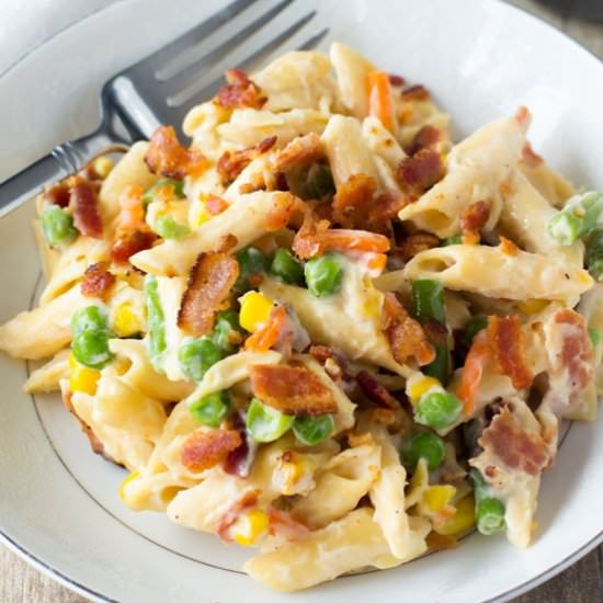 Healthy Carbonara Pasta