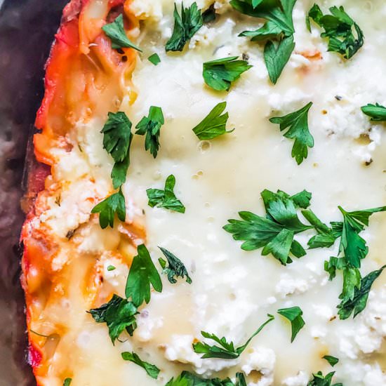 Crockpot Vegetarian Lasagna