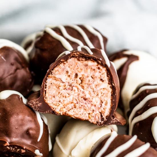 Raspberry Cheesecake Truffles