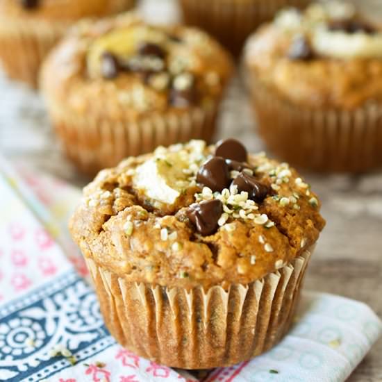 Heavenly Hemp Banana Muffins