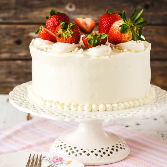 Strawberry Cake From Scratch