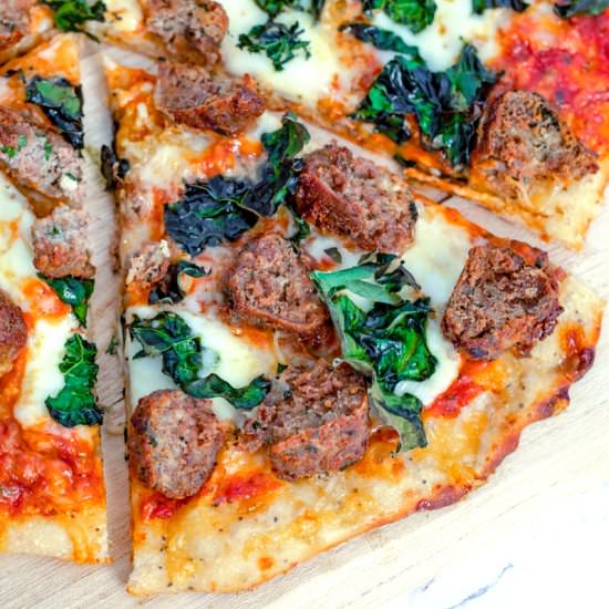 Meatball Flatbread Pizza