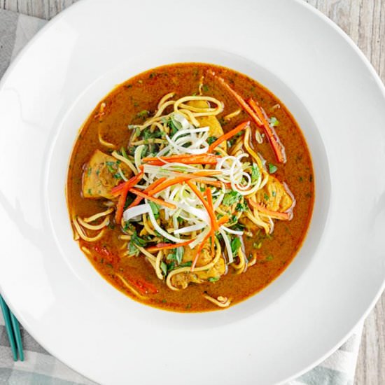 Spicy Thai Chicken Noodle Soup