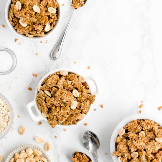 Healthy Peanut Butter Granola