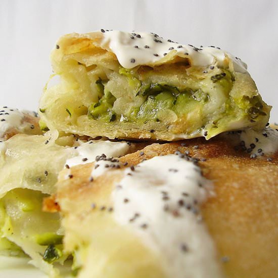 Zucchini and Parmesan Phyllo Cake
