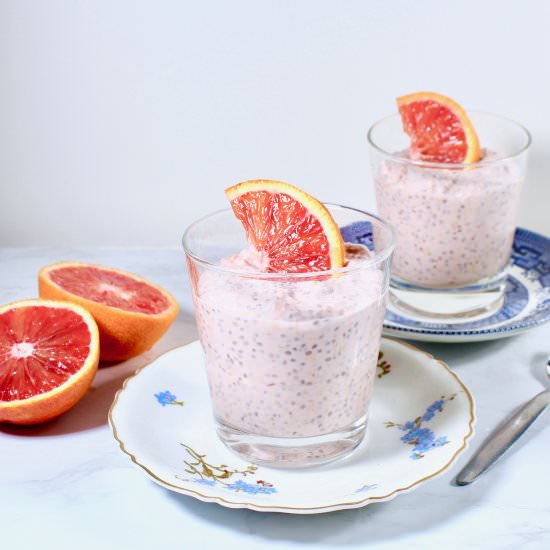 Blood Orange Chia Pudding