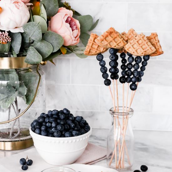 Blueberry Waffle Wands