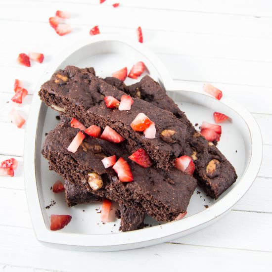 Strawberry brownie